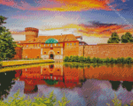 Spandau Zitadelle Sunset Diamond Painting