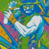 Splatter Art Macho Man Diamond Painting