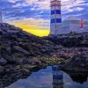 Sunset Santa Marta Lighthouse Diamond Painting