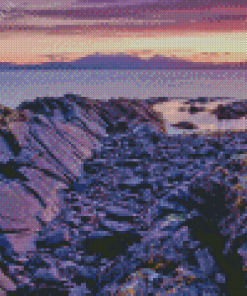 Sunset in Ayrshire Coast Diamond Painting