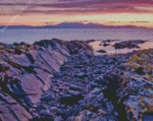 Sunset in Ayrshire Coast Diamond Painting