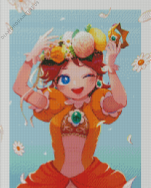 Super Mario Princess Daisy Diamond Painting