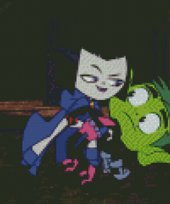 Teen Titans Beast Boy And Raven Diamond Painting