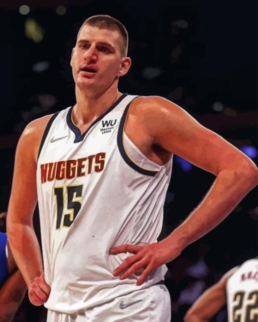 The Basketball Player Nikola Jokic Diamond Painting