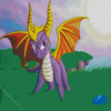 The Dragon Spyro Game Diamond Painting