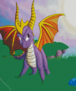 The Dragon Spyro Game Diamond Painting