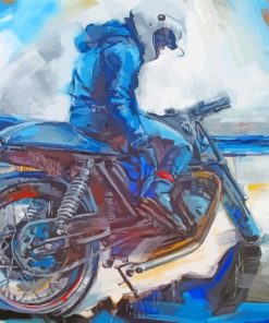 The Motorbike Driver Art Diamond Painting