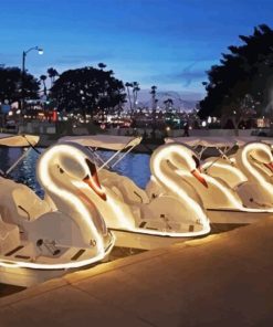 The Swan Boats Diamond Painting