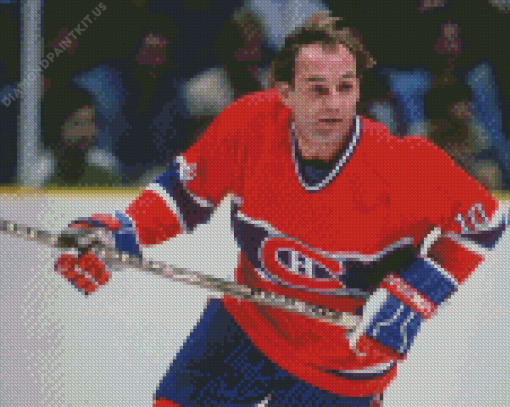 The Ice Hockey Player Guy Lafleur Diamond Painting