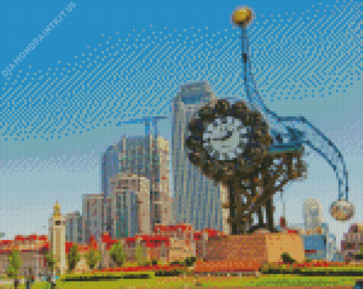 Tianjin City Clock Diamond Painting