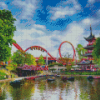 Tivoli Gardens In Copenhagen Diamond Painting