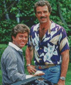 Tom Selleck and Larry Manetti Diamond Painting