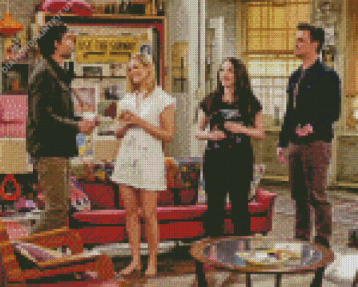 Two Broke Girls Sitcom Diamond Painting