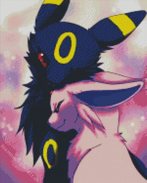 Umbreon and Espeon Diamond Painting