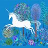 Unicorn In The Forest Abstract Diamond Painting