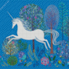 Unicorn In The Forest Abstract Diamond Painting