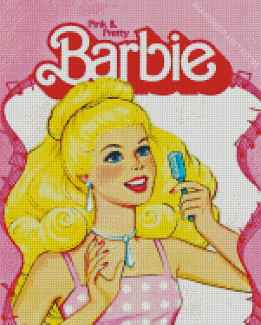 Vintage Barbie Poster Diamond Painting