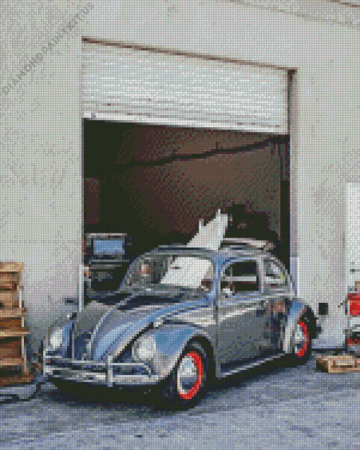 Vintage Volkswagen Bug Diamond Painting
