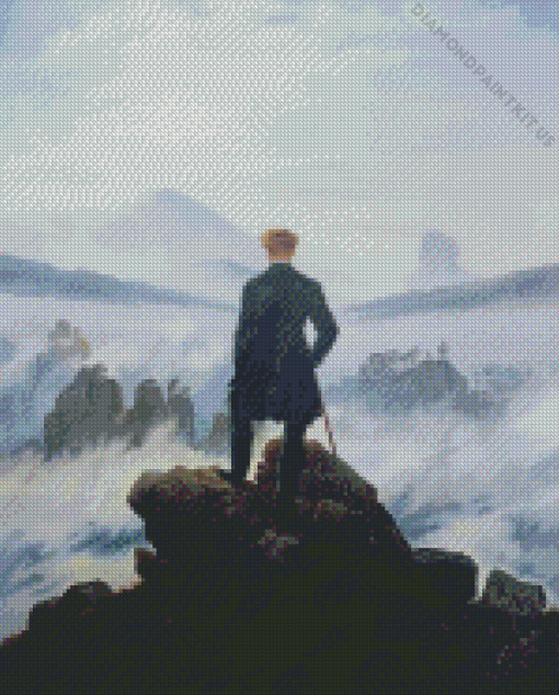 Wanderer above the Sea of Fog Diamond Painting