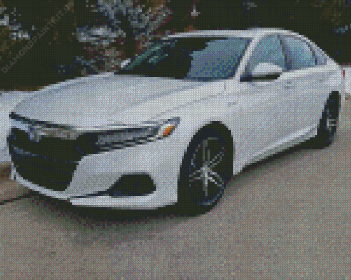 White Accord Honda Diamond Painting