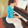 Woman Playing Piano Diamond Painting