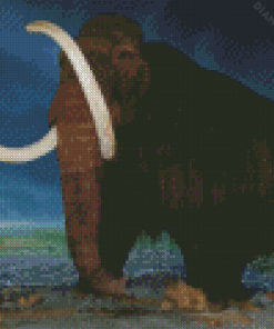 Woolly Mammoth Animal Diamond Painting
