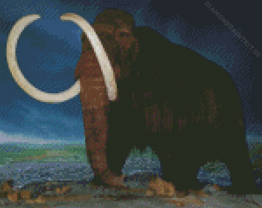 Woolly Mammoth Animal Diamond Painting