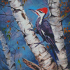 Abstract Pileated Woodpecker Diamond Painting