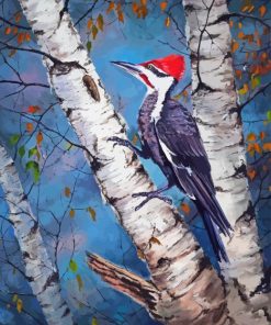 Abstract Pileated Woodpecker Diamond Painting