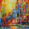 Abstract Colorful New York City Diamond Painting