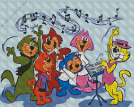 Alley Cats Music Lesson Diamond Painting