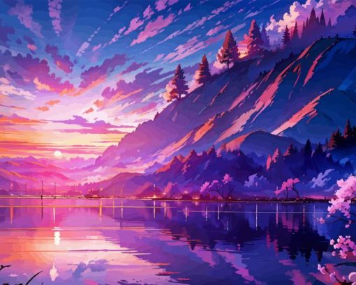 Anime Landscape Diamond Painting