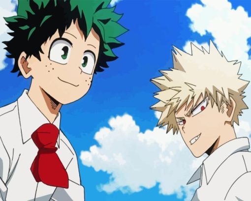 Bakugo And Deku Diamond Painting