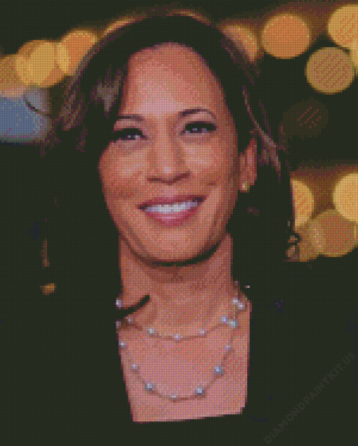 Beautiful Kamala Harris Diamond Painting