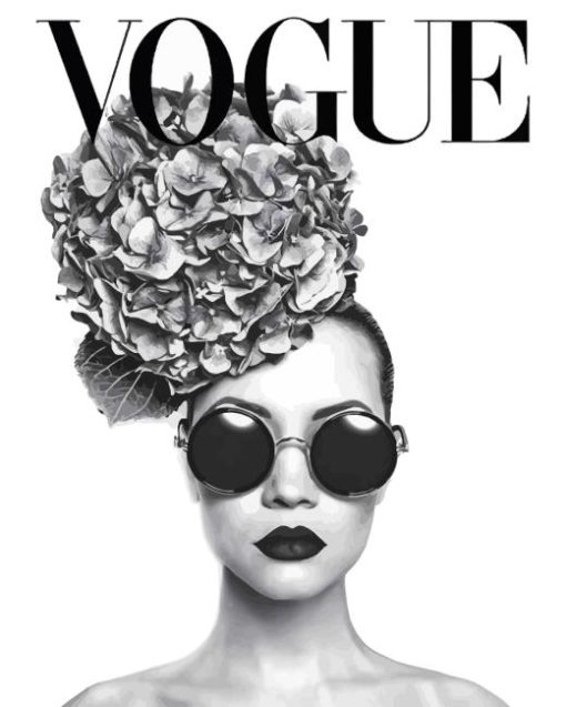 Black And White Vogue Diamond Painting