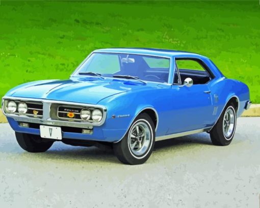 Blue 1967 Pontiac Diamond Painting