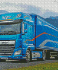 Blue Trucks Daf Diamond Painting