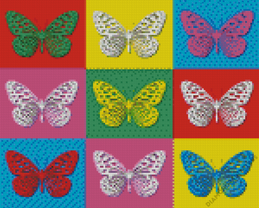 Butterfly Pop Art Diamond Painting