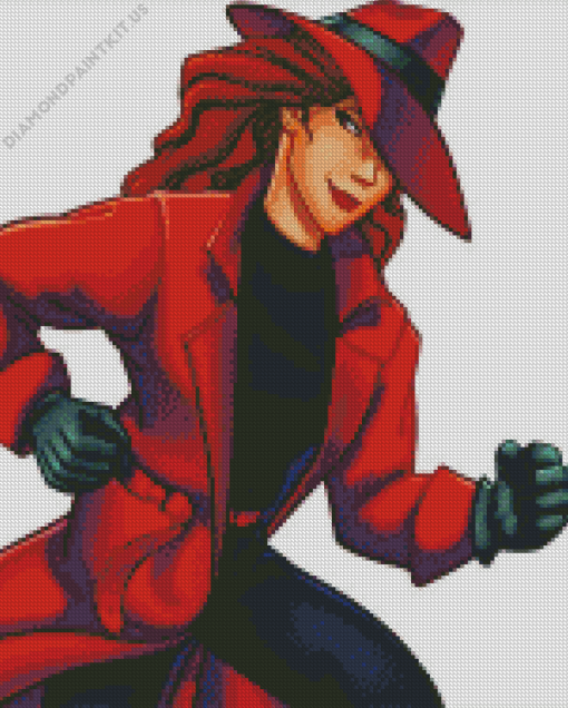 Carmen Sandiego Diamond Painting