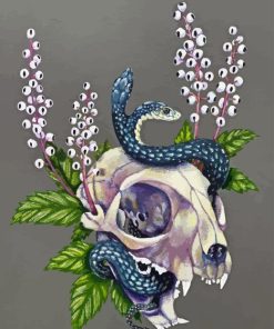 Cat Skull Diamond Painting