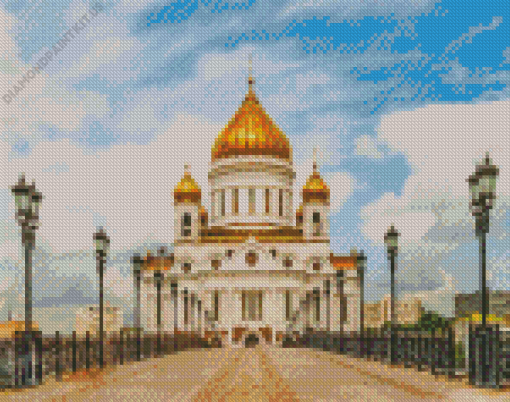 Cathedral of Christ Moscow Diamond Painting