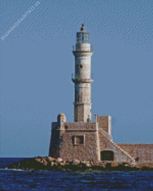 Chania Lighthouse Diamond Painting