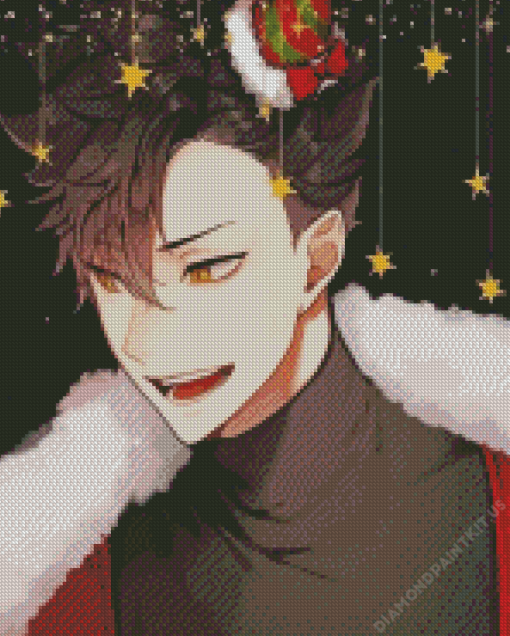 Christmas Tetsuro Kuroo Diamond Painting