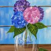 Colorful Hydrangea In A Jar Diamond Painting