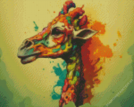 Colorful Giraffe Diamond Painting