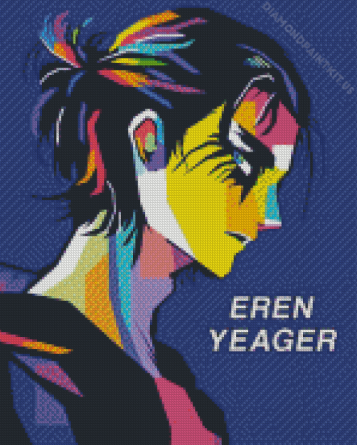 Cool Eren Yeager Diamond Painting