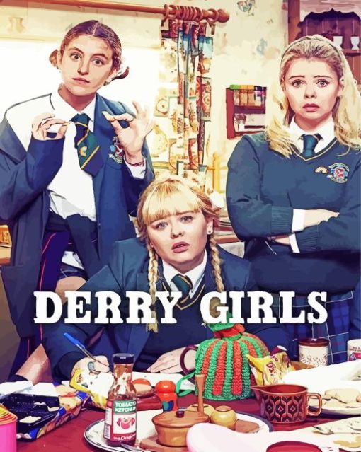Derry Girls TV Serie Poster Diamond Painting