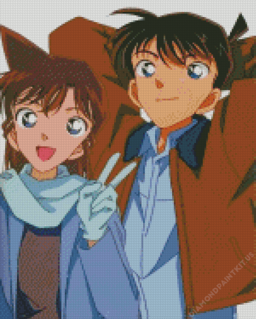 Detective Conan And Ran Diamond Painting