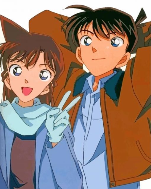 Detective Conan And Ran Diamond Painting