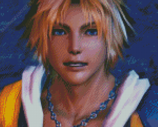 Final Fantasy Tidus Character Diamond Painting